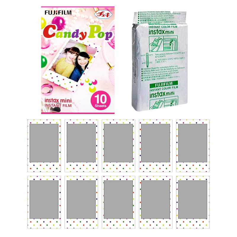 Fujifilm Instax Mini Candy Pop Instant 60 пленка для Fuji Mini 7 s 8 25 50 70 90 300 и поделиться SP-1, 2