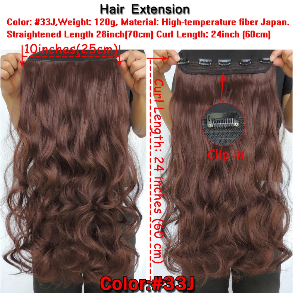 WJJ12070 Xi. Rocks 25 цветов для наращивания волос 70 см волосы синтетические на зажимах для наращивания 120 г кудрявые шпильки шиньон песочный серо-коричневый
