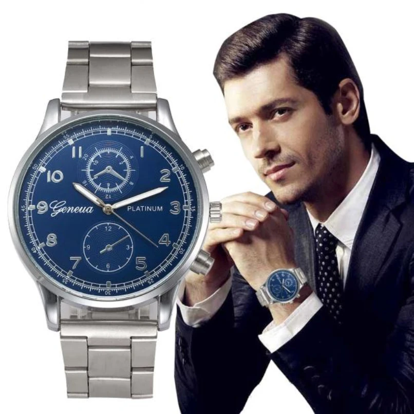 

Fashion Women Men Watches Crystal Stainless Steel Clock  Analog Quartz Wrist Watch Bracelet wholesale