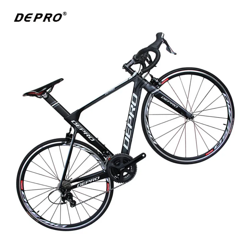 DEPRO Carbon Road Bike 700C 22 Speed Bicycle Aluminum Ultralight Carbon Fiber Fork Cycling
