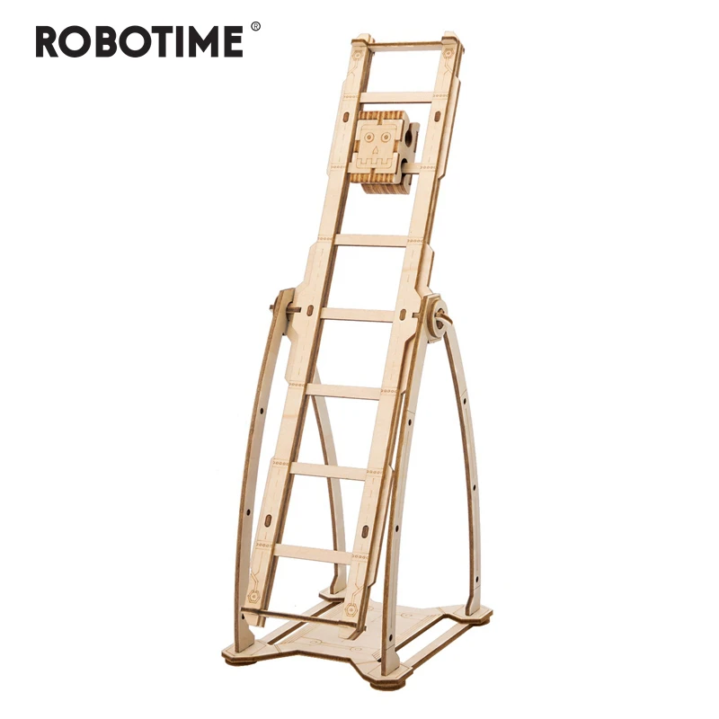 Robotime الأطفال الكبار للاهتمام سوينغ الصبي لعبة لتخفيف الضغط DIY خشبية الجدة الكمامة لعبة رياضة وترفيه LP302