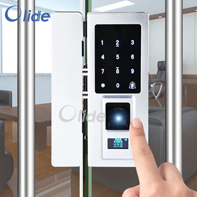 Glass Door Fingerprint Door Lock Fingerprint Door Lock For