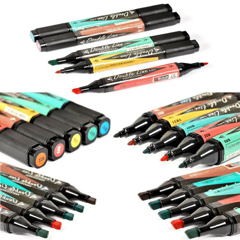

felt-tip pens for drawing painting sketching for school fine colour art marker set for drawing watercolor Brush pen