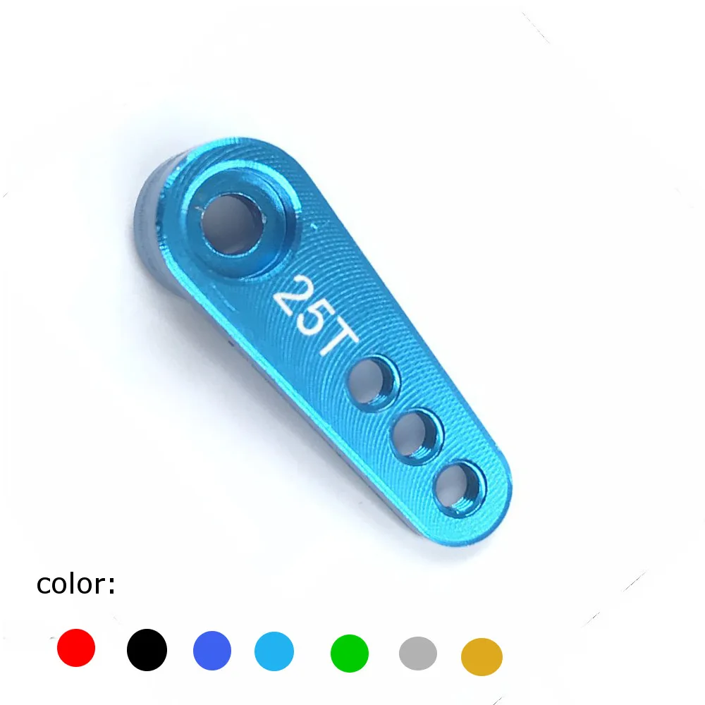 

New Hot Aluminum 28.3mm 25T Teeth Tooth Steering Half Servo Arm Horn for 1/10 Rc Car HSP Wltoys RC Models Frame Parts