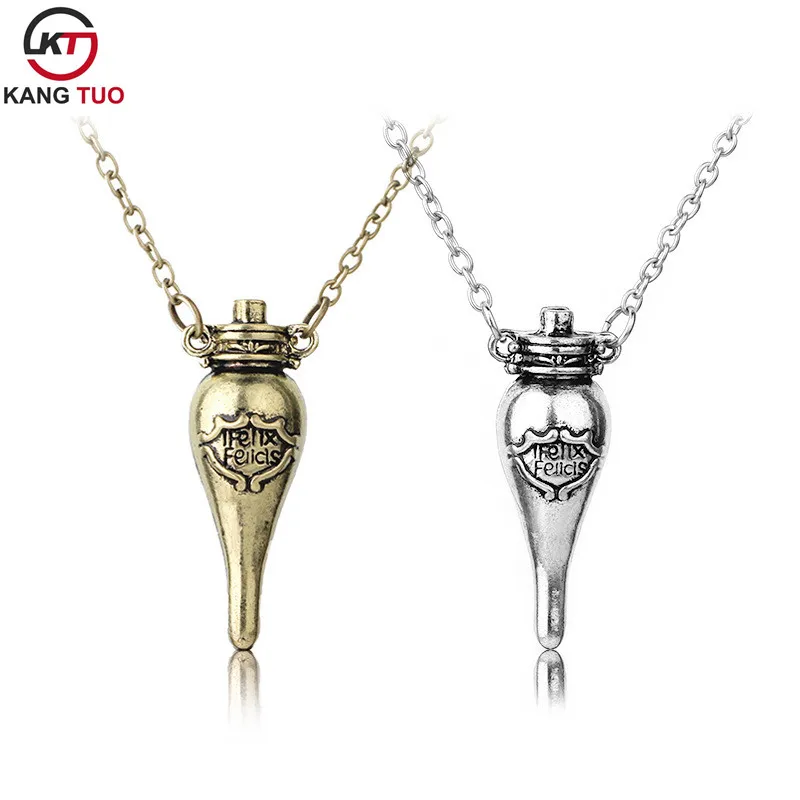 Винтажное ювелирное изделие Felix Felicis Potion Bottle Подвеска Ожерелье для женщин и