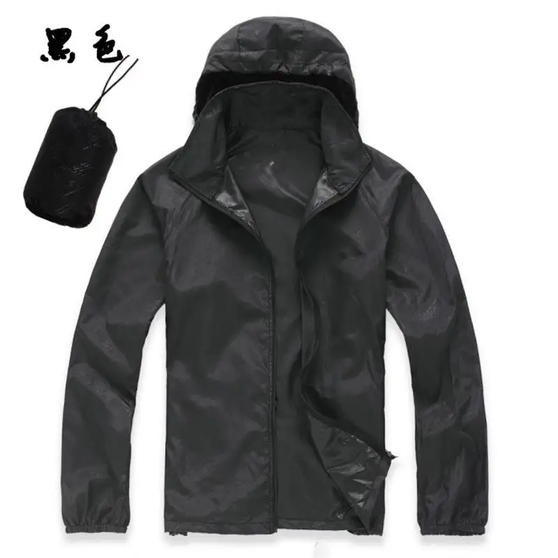 Наружная водонепроницаемая куртка для женщин и мужчин, ветровка с защитой от ультрафиолета, быстросохнущая ультратонкая куртка для пеших прогулок и путешествий - Цвет: waterproof jacket 9