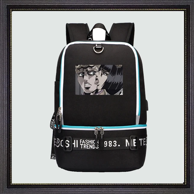 Аниме Джоджо Необычные Приключения печати рюкзак Джонатан Joestar Cos аниме школьные сумки холст дорожные сумки Mochila Feminina
