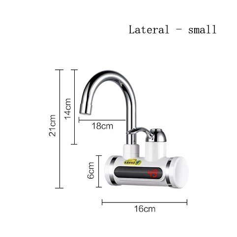 Электрический кухонный водонагреватель кран мгновенный кран горячей воды нагреватель холодный нагрев кран безрезервуарный Мгновенный водонагреватель - Цвет: lateral-small