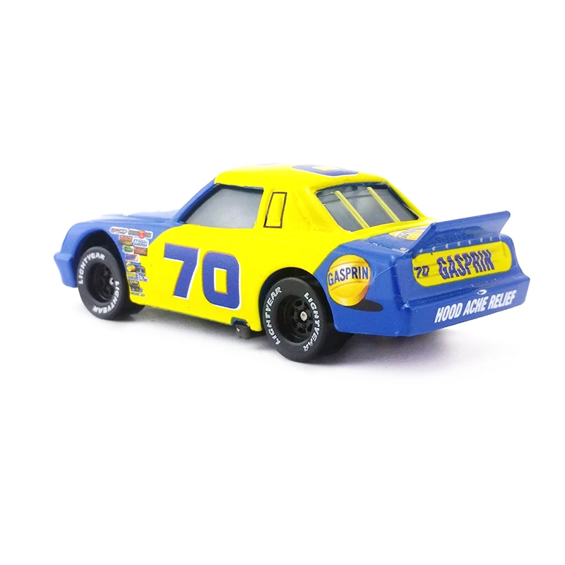 Disney Pixar Cars No.70 Gasprin металлическая литая под давлением игрушечная машина 1:55