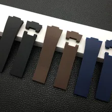 Фирменное Качество 25*12 мм черный коричневый синий водонепроницаемый силиконовый резиновый ремешок для наручных часов ремешок для Ulysse Nardin ремешок+ инструмент