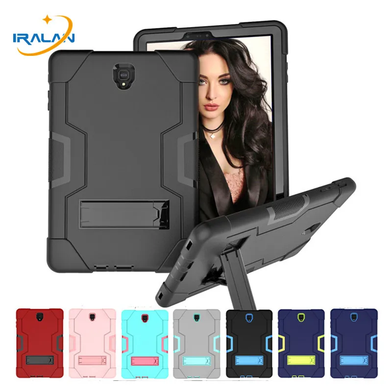 

Kids Safe Shockproof Kickstand Case For Samsung Galaxy Tab S4 10.5 inch SM-T830 T835 T837 Tablet Cover Funda+Screen Film+Stylus