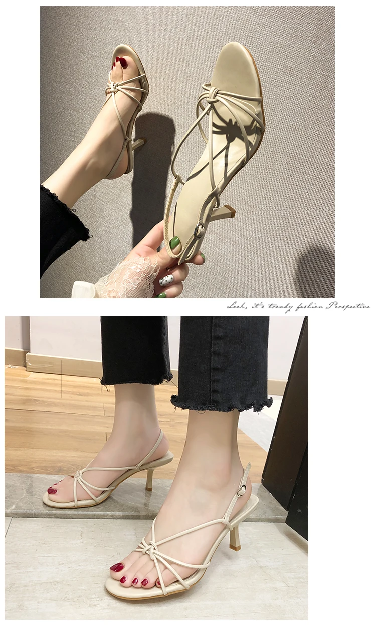 Женские босоножки; пикантные Летние босоножки на высоком каблуке; модные туфли из искусственной кожи с пряжкой на одной пуговице; туфли на шпильках; нескользящие дышащие вечерние босоножки в деловом стиле