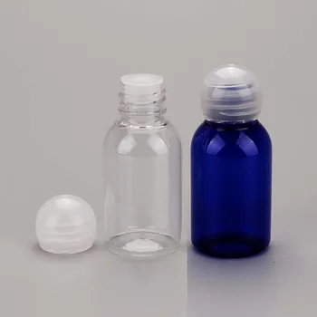 

(50pcs)30ml clear/blue Empty plastic bottles Cosmetic packaging bottle Travel into bottling