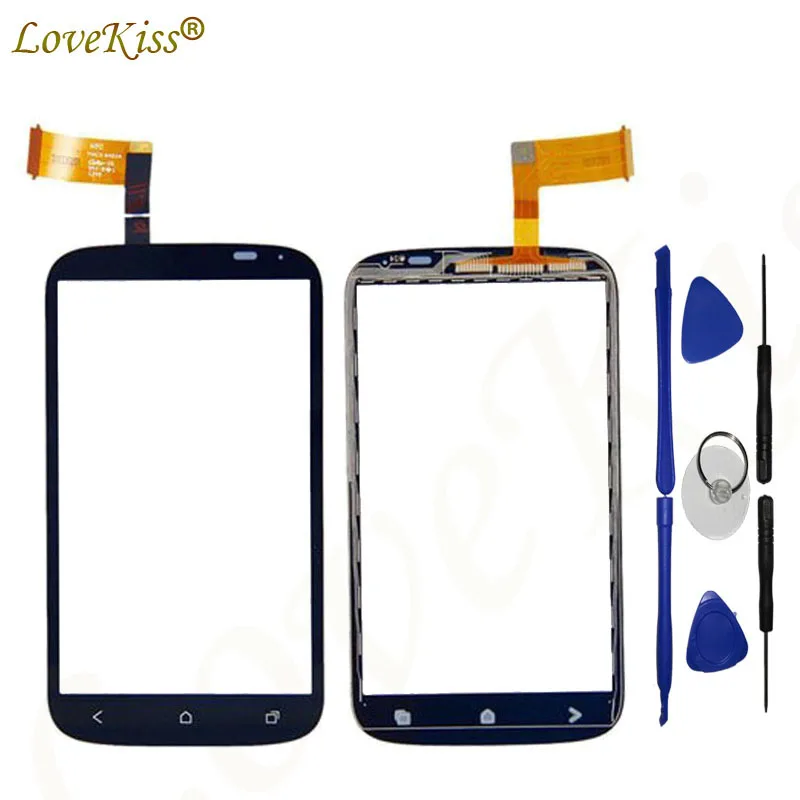 

Lovekiss Touchscreen Front Panel For HTC Desire X T328e Touch Screen Sensor LCD Display Digitizer Outer Glass TP Replacement