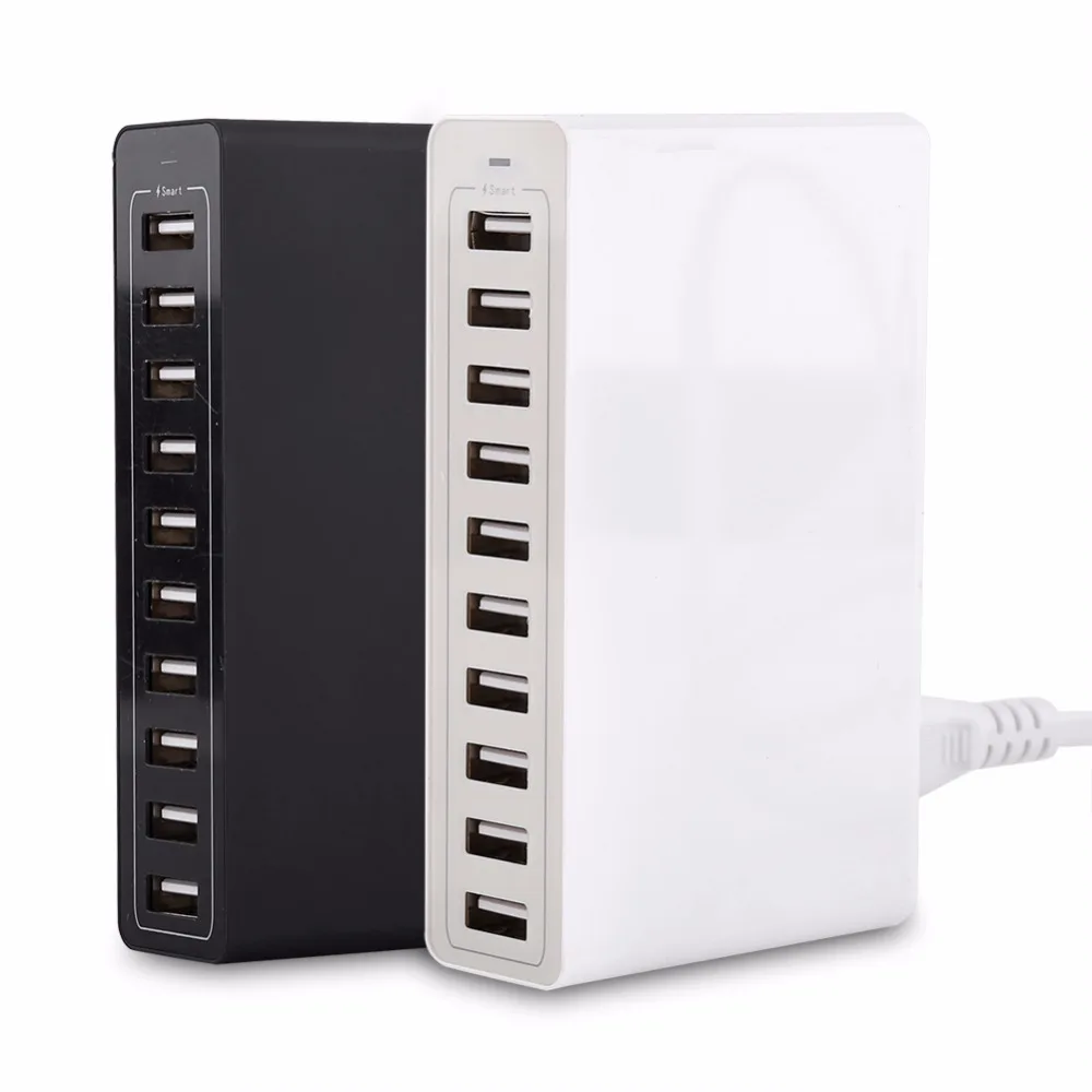 

10 Port Multi USB Charger Hub 50W 10A Quick USB Wall Charger USB Charging Station Dock Universal Mobile Phone Power Charging New