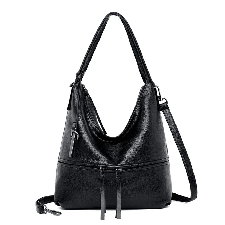 Роскошная женская кожаная сумка, дизайнерская женская сумка-мессенджер, большая сумка через плечо, Брендовая женская сумка через плечо