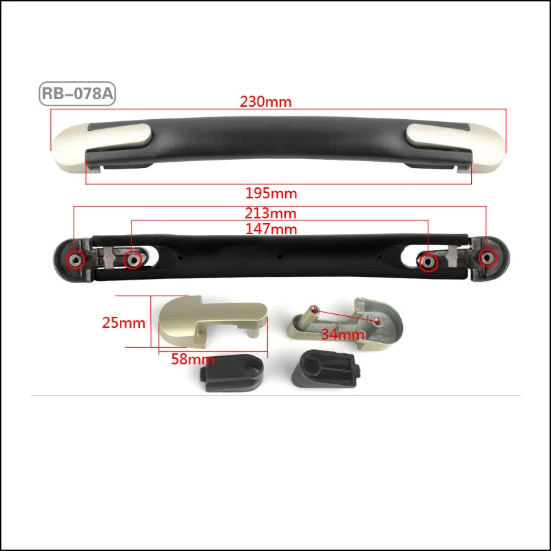 Замена багаж чемодан сумка пластиковые потяните - Цвет: RB078A
