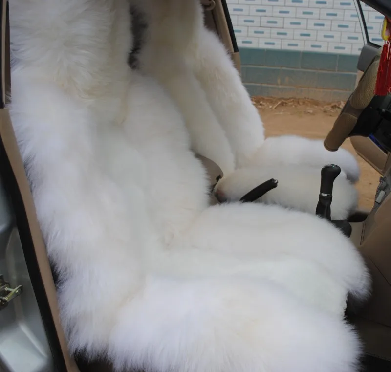 Натуральный мех Австралийская овчина чехлы для сидений автомобиля универсальный размер для сидений Аксессуары для автомобилей D025-B