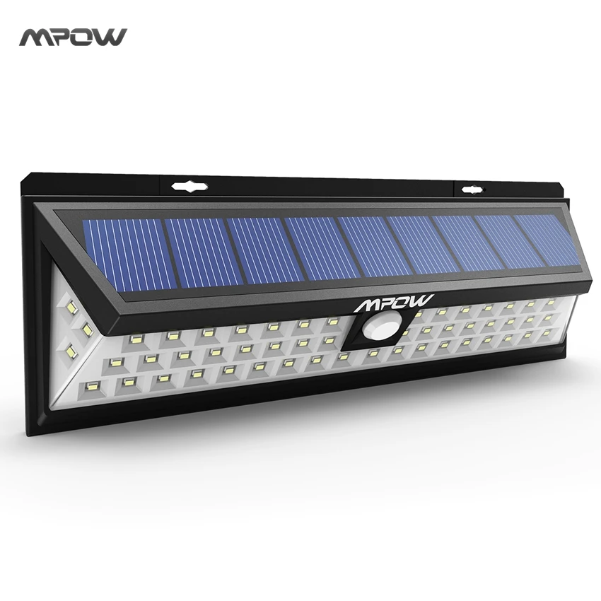 Mpow 54 font b LED b font Solar Lights Waterproof Solar Lights with 120 Degree Wide