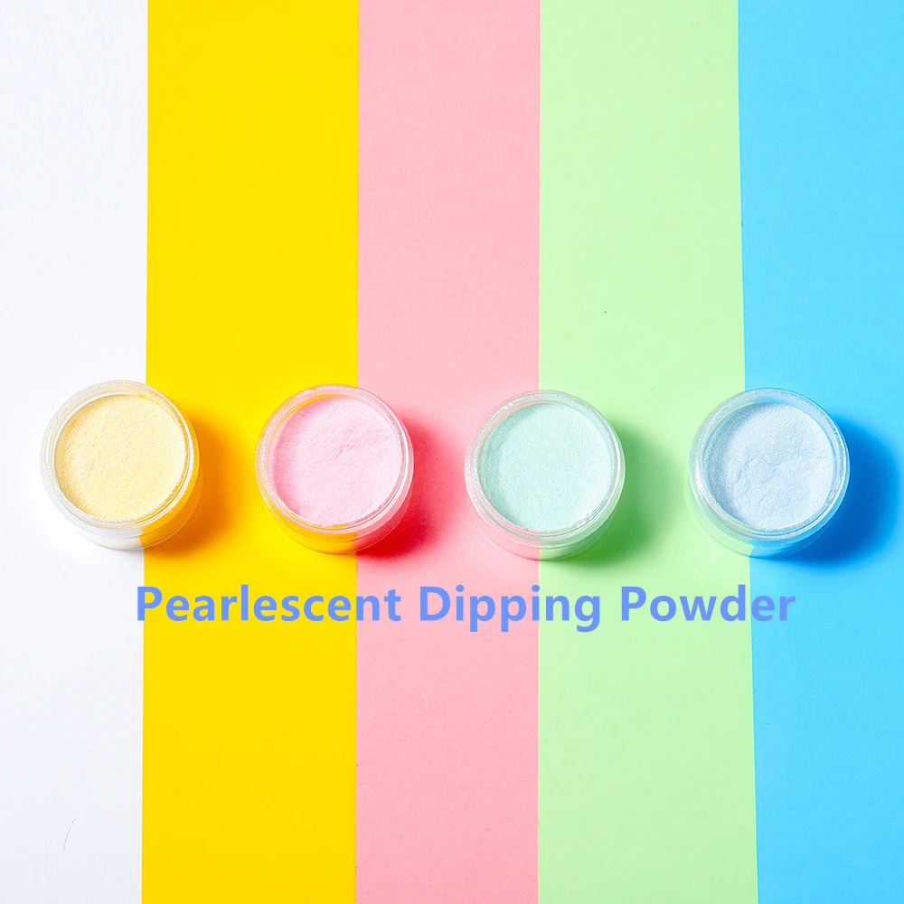 

10g/pot Pearlescent Dip Powder Pigment Nail Design Chrome Dipping Powder Dust Decoration for Salon Professional Gel Polish DIY