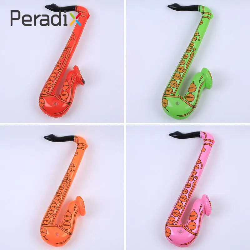

1pcs Inflatable Tool Inflatable Sax Music Children Toys Balloons Part Decoration Ballon Carnival Party Supplies(Random Color)