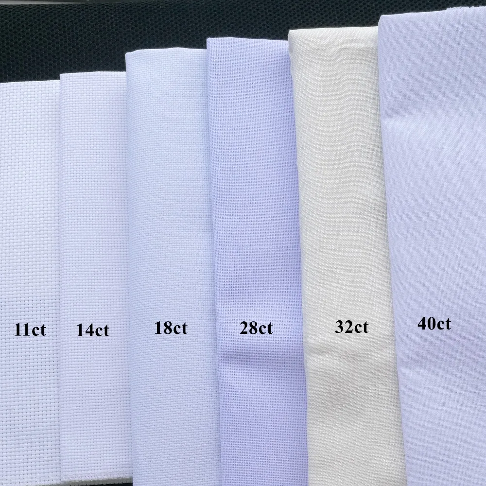 Khaki 19 x 28 18CT Counted Cotton Aida Cloth Cross Stitch Fabric
