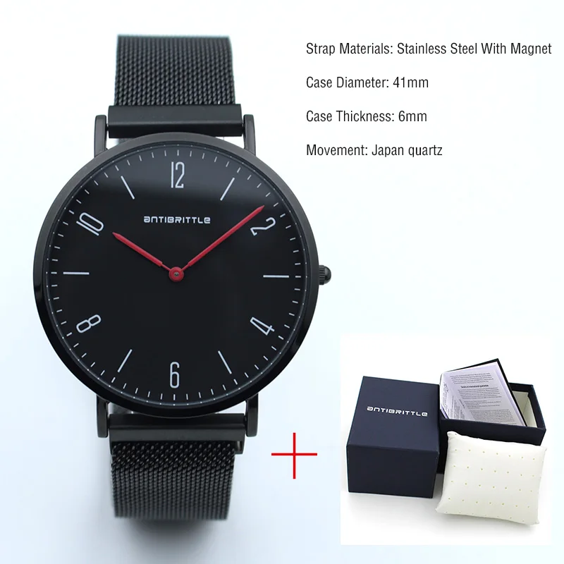 Модные Роскошные тонкие часы для мужчин ультра тонкие Бизнес ...