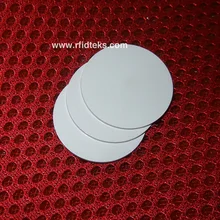 13 мм RFID мини монета ПВХ бирка RFID бирка 13,56 МГц 1 к бит R/W ISO15693 с I код SLIX чип