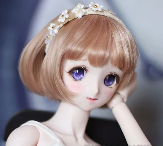 Светильник из коричневых волос очень гладкий для 1/6 1/4 1/3 BJD DD DY doll accessories | Игрушки и