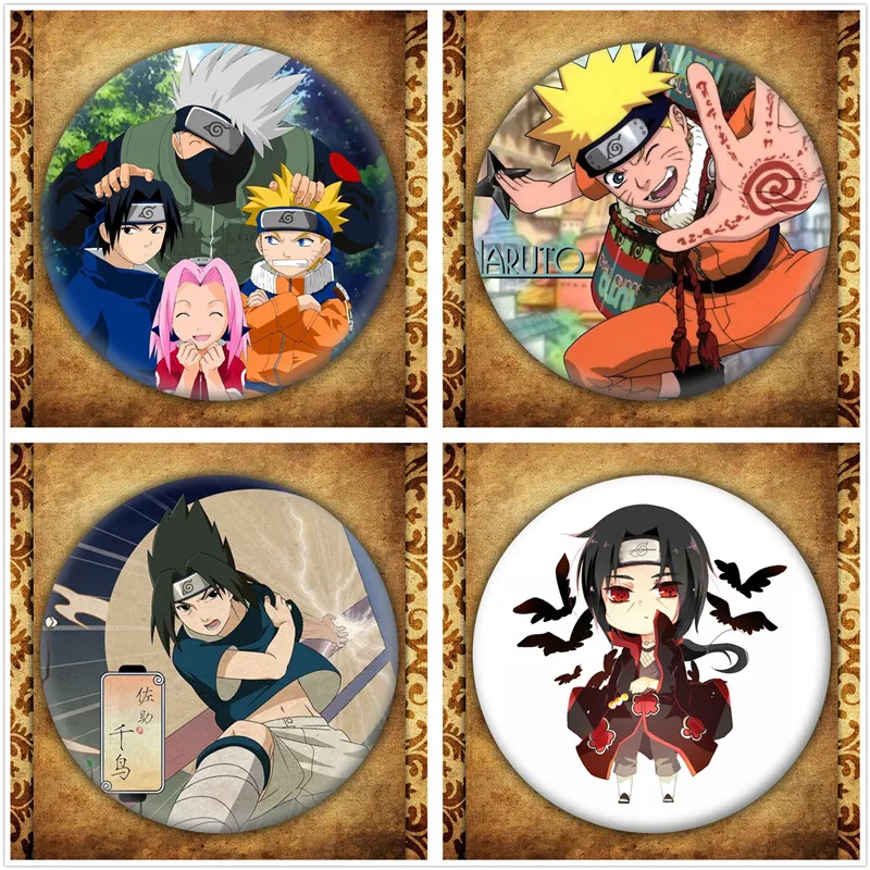 Ботинки в стиле аниме Naruto бейдж с дисплеем японский мультфильм рисунок героя