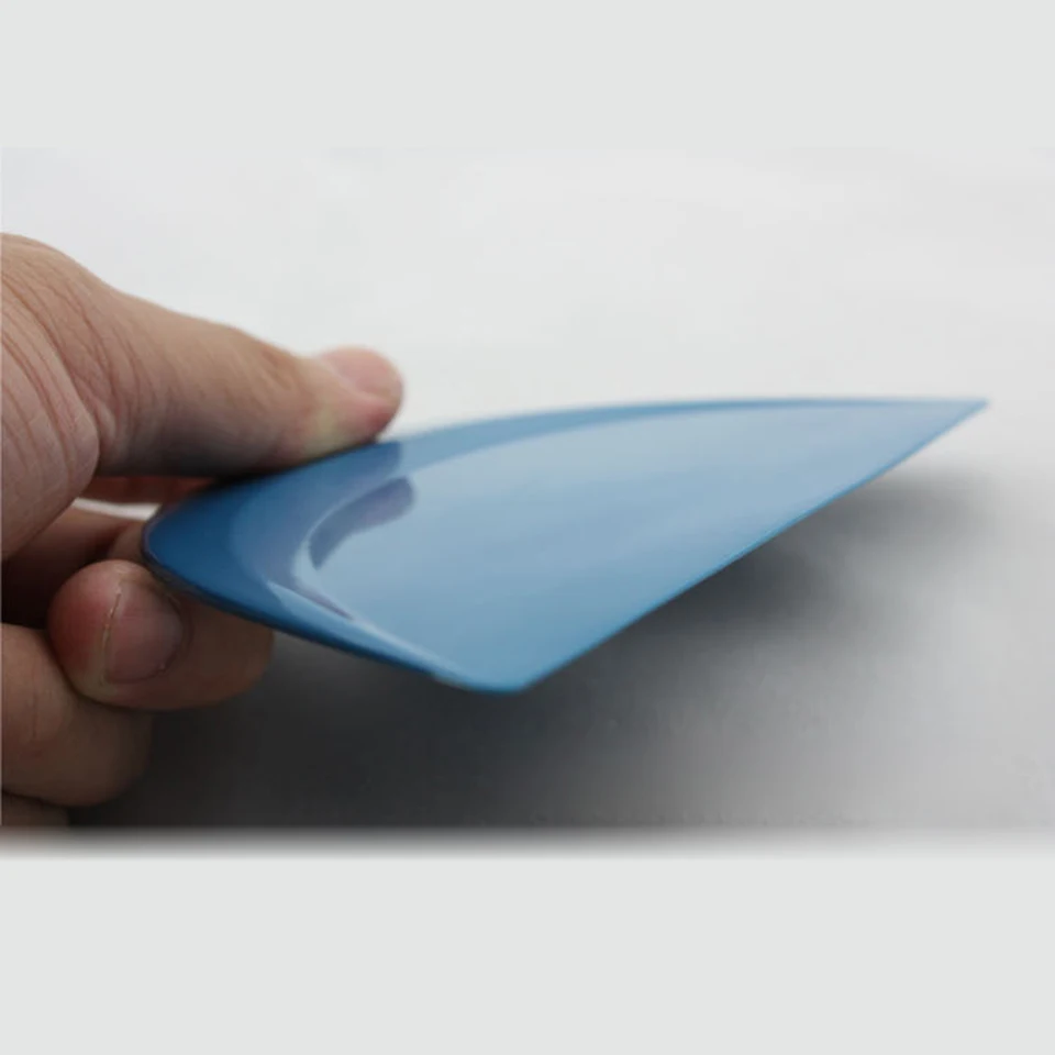 

13*8cm semicircle Abrasion resistant little foots blue hard cards squeegee for car Tuning MX-161