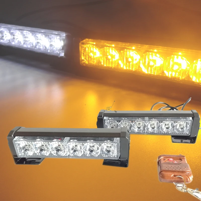 Wireless Control 12V Strobe Warning Light Car Truck Flashing Firemen