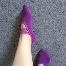 Дропшиппинг Йога носки профессиональные анти полосатая повязка из хлопка спортивные носки йоги дамы Пилатес детские колготки танцевальные носки тапочки