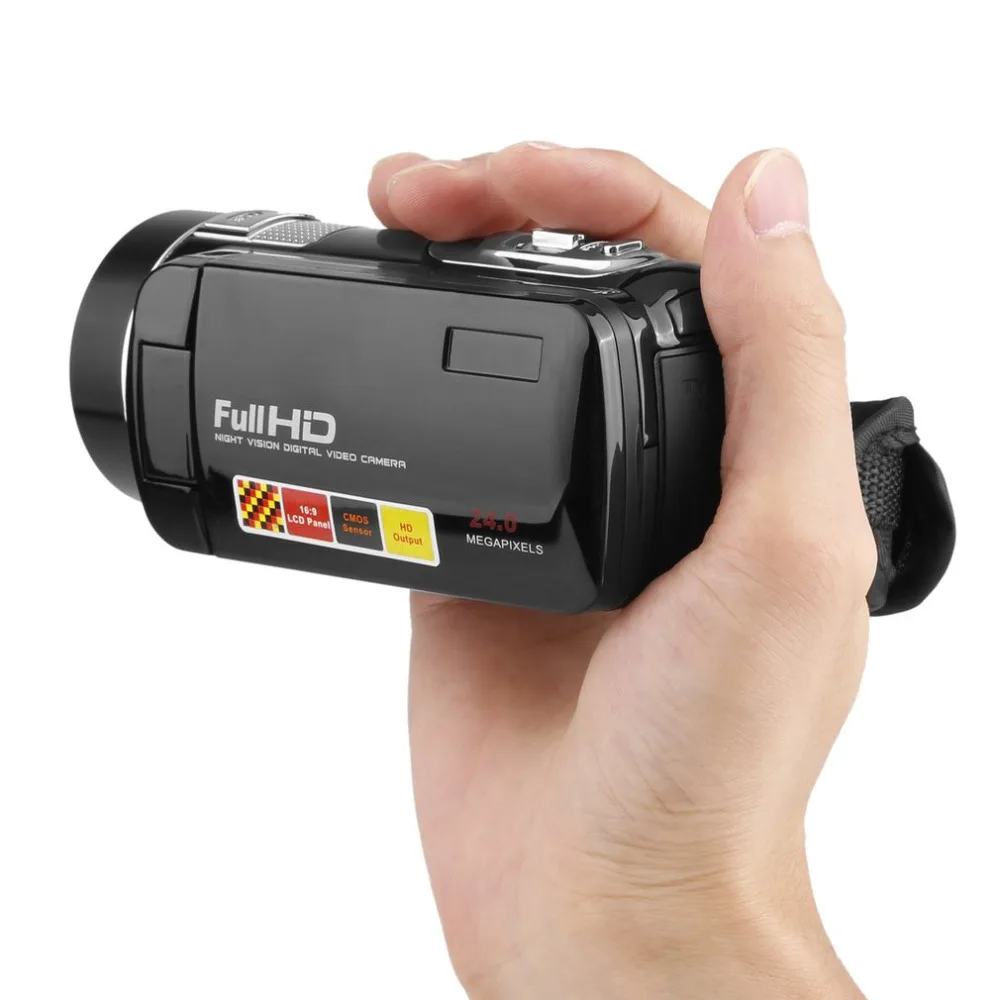 Digital Video Camera Full HD 1080P 3.0 LCD Touchscreen 270 Degree Rotary Mini Camcorder 18 X Digital Zoom 24 MP CMOS Hot Sale