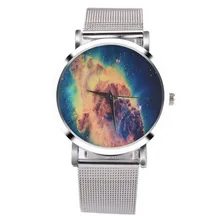 Fashion New Business Watches Women Luxury Sliver Stainless Steel Mesh Band Quartz Watch Womens Bracelet Wrist Watch Relogio #Ju