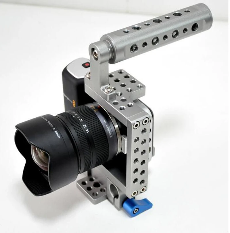

DSLR Camera Video Cage Rig Stabilizer + Top Handle Grip for Sony A7 A7S II A7R A6000 A6300 A5000 NEX-7 /GH3 GH4 /BMPCC