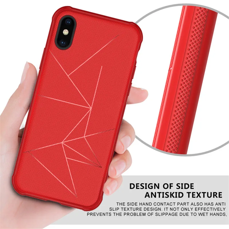

Geometric patterns TPU Soft Case For iphone Xs Max XR 5 SE 6 7 8 6S PLUS X Car Magnetic phone cover full protection