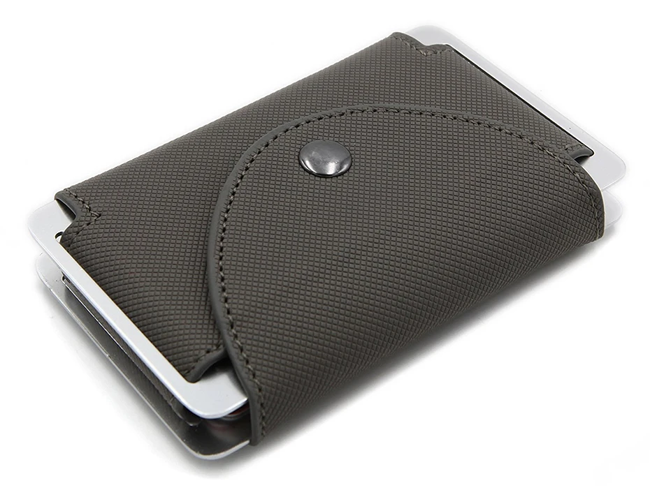 Алюминиевый минималистичный бизнес кредитный держатель для карт с пряжкой RFID блокирующий кошелёк для банковских карт модный дизайнерский чехол для денег