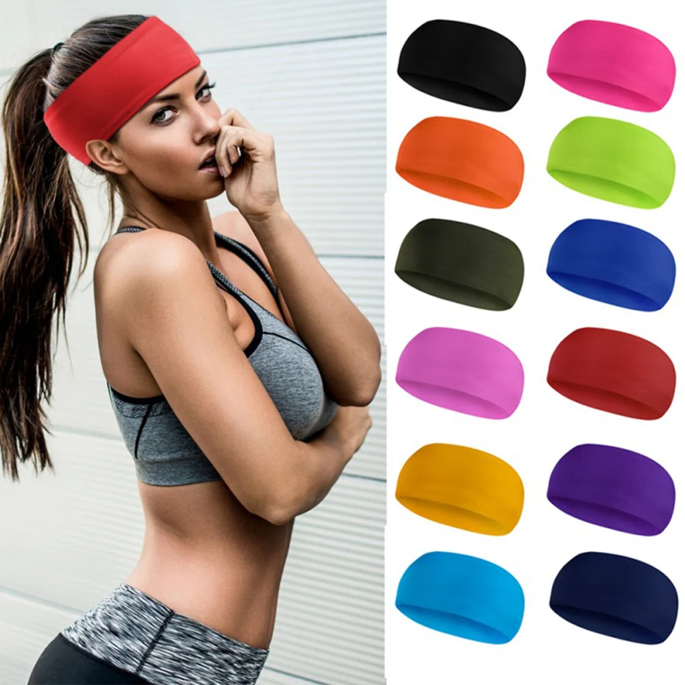 @1 Lyca Absorbent езда на велосипеде Yoga Спорт Пот Повязка на голову Мужчины Sweatband Мужчины и Женщи ①