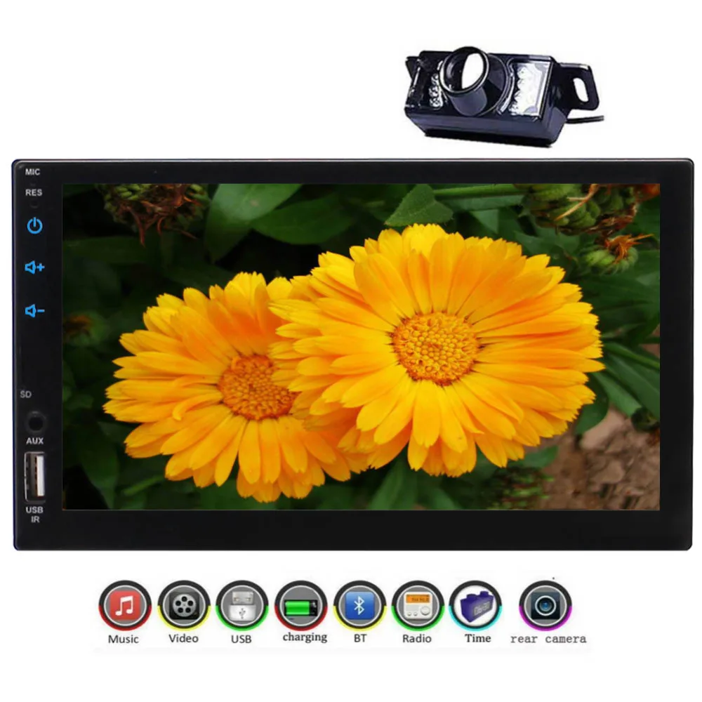 

EinCar 7'' Android 6.0 marshmallow Capacitive Multi-Touch Screen Car Stereo 4core Head Unit Double 2 Din Quad Core Car Audio GPS