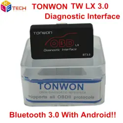 TONWON LX Bluetooth 3,0 Для Android Профессиональный OBD2 Сканер диагностический Поддержка 9 OBD2 протоколы Btter чем ELM327