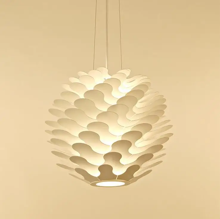 Nordic postmodern minimalist cloud creative personality art coffee restaurant clothing store bedroom pine cone iron chandelier | Лампы и