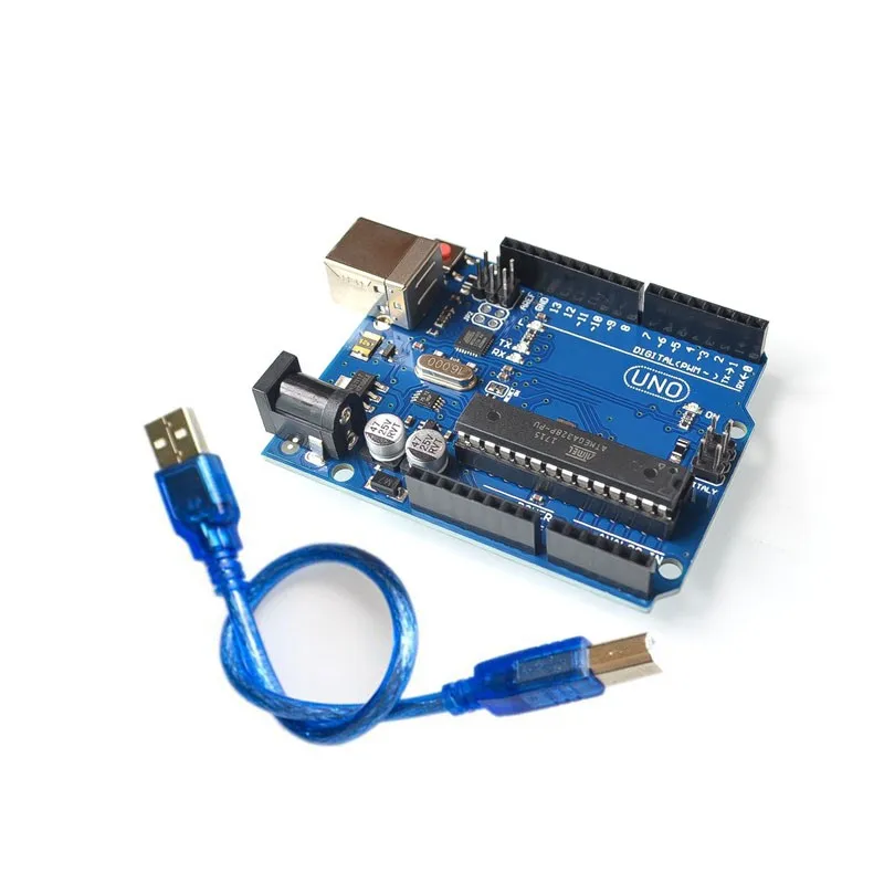 

Thinary Electronic One set UNO R3 MEGA328P ATMEGA16U2 Compatible DIP UNO R3 The classic version for arduino