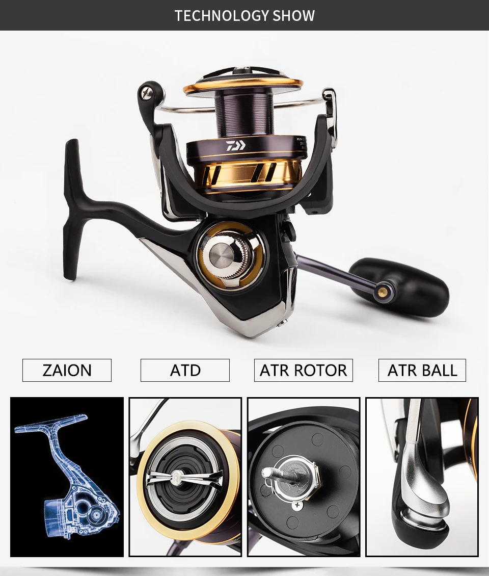 18 оригинальная спиннинговая Рыболовная катушка DAIWA LEGALIS LT 1000D 2000D 2500 3000C с низким передаточным соотношением 5,2/5,3: 1 5BB LC-ABS катушка Metail