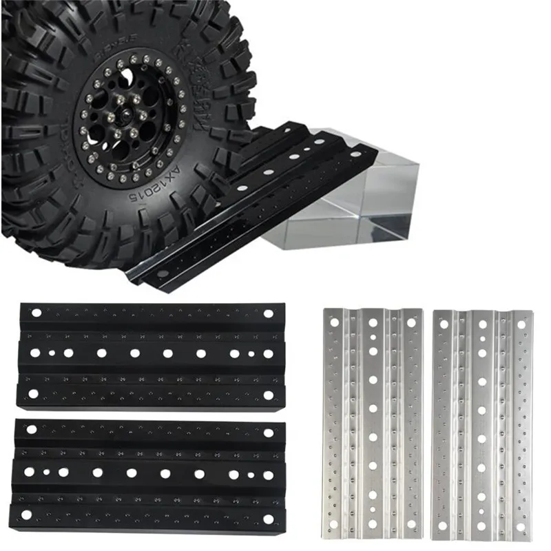 2x RC Sand Boards Aluminium | Für 1/10 RC Crawler | Schutzblech & Rampe
