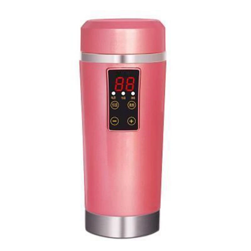 DMWD портативный электрический нагреватель чашки автомобиля Электрический чайник путешествия водонагреватель 12 в сохранение тепла нержавеющая сталь водонагреватель