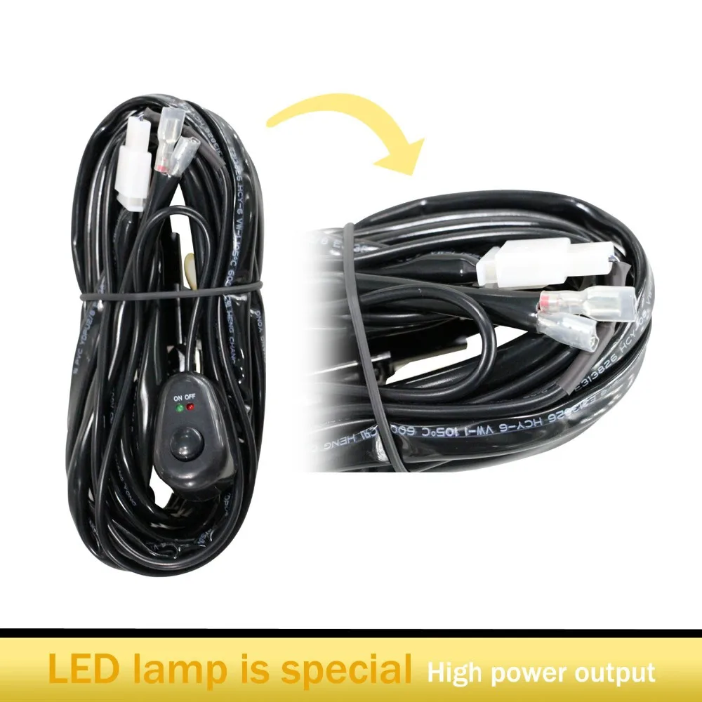 LED Light Bar Wiring Harness for OFF Road Jeep SUV Boat ATV 40 Amp Relay On/off Switch Kit Support Less Than 120-in Wire from Automobiles & Motorcycles on ...