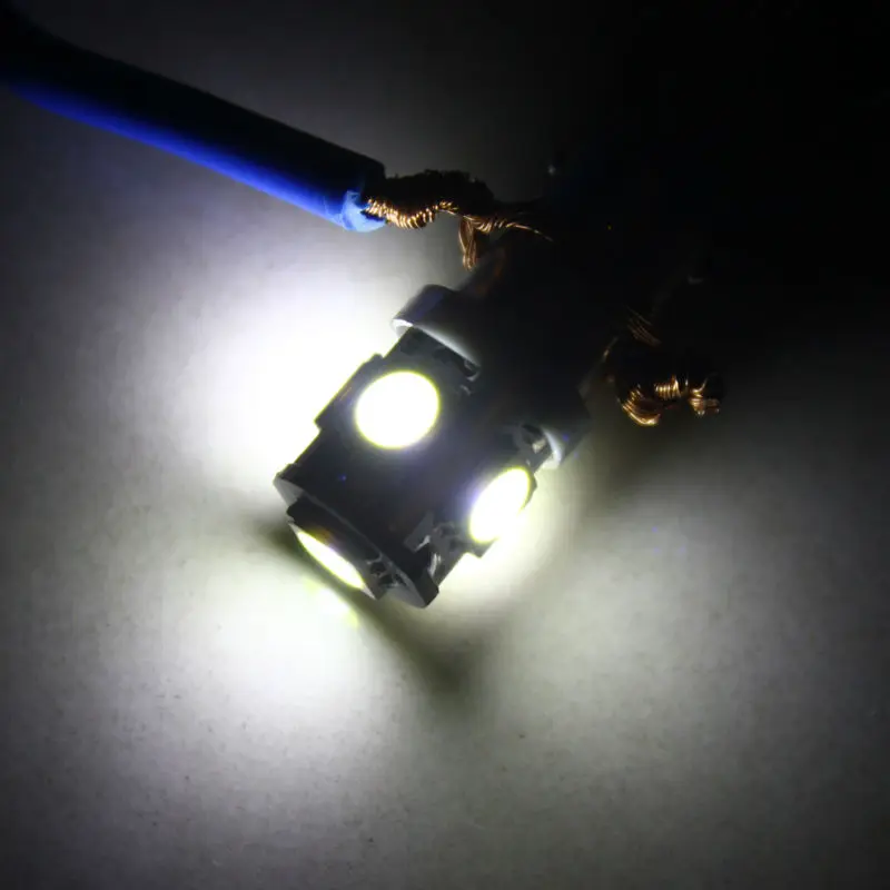 4X T4W BA9S 5 SMD 5050 Автомобильная внутренняя светодиодная лампа боковой маркер задний