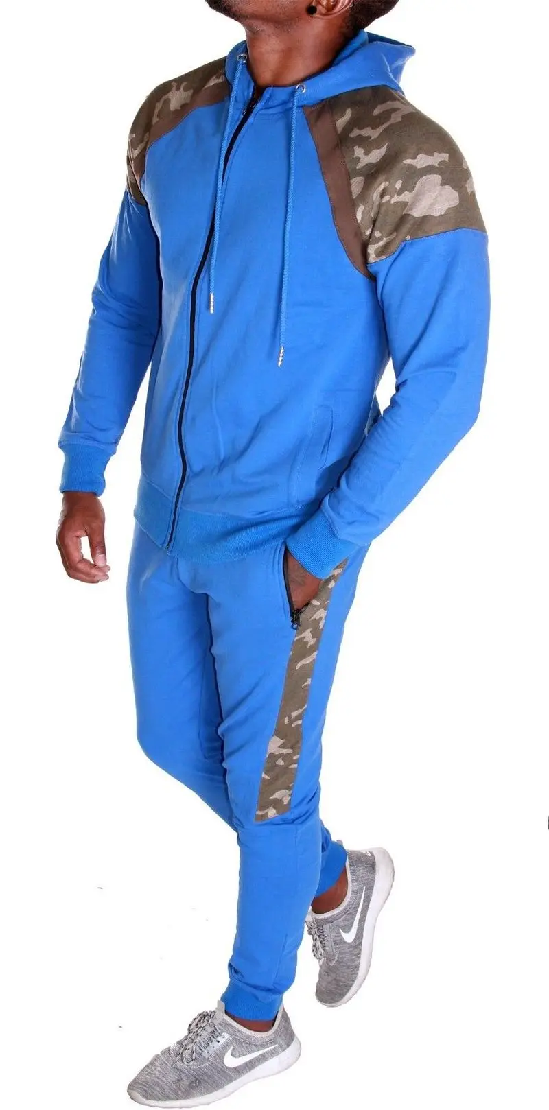 ZOGAA Autumn Spring Men Tracksuit Guys Boys Casual Long Sleeve Tracksuit Male Patchwork 2 Piece of Sets 2019 Hot Sale
