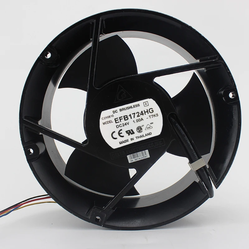 

Brand new original EFB1724HG 24V 1A 17251 17CM 3 leaf double ball fan